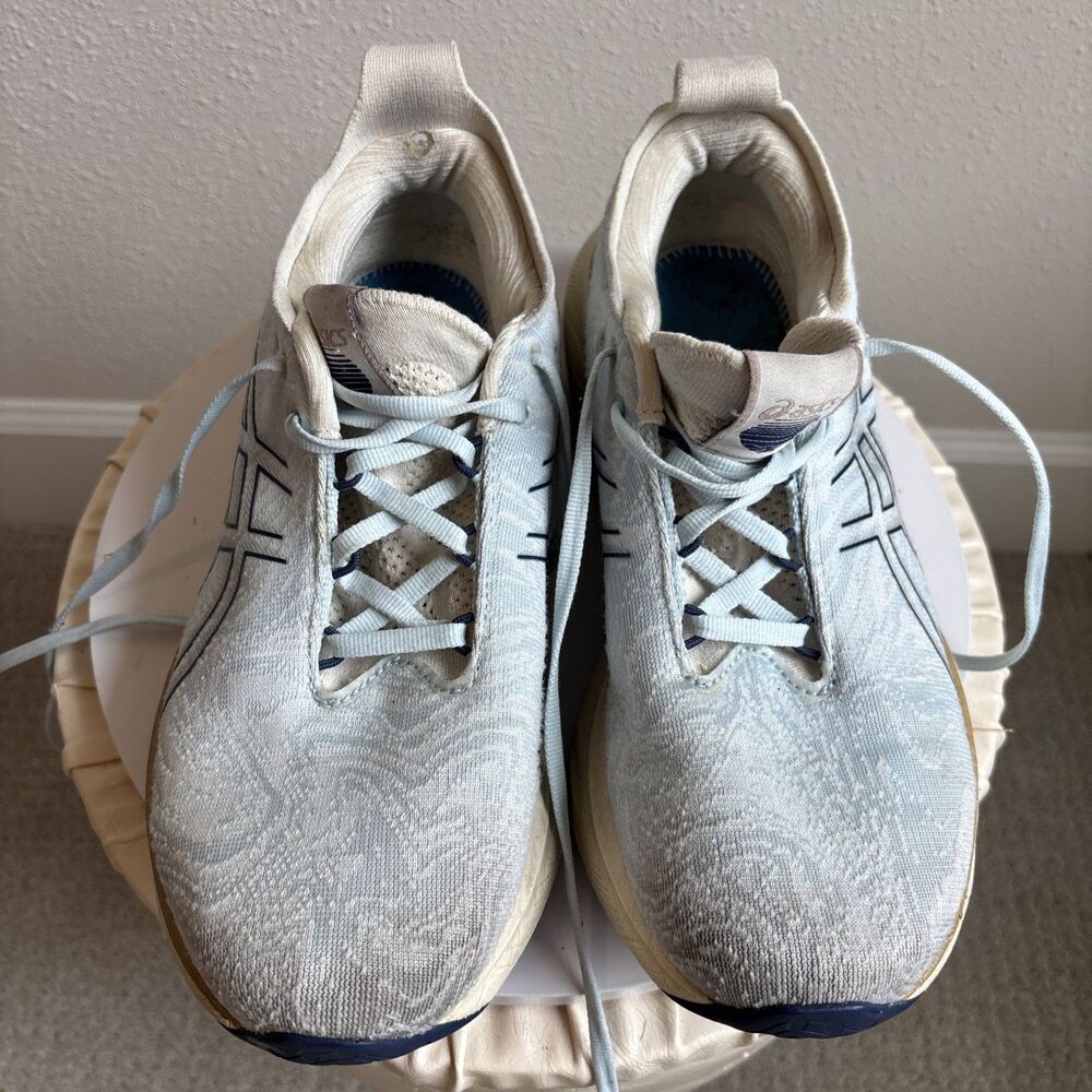 Asics Gel Nimbus 25 Nagino Womens Size 9.5 Blue Athletic Shoes Sneakers 1012B491